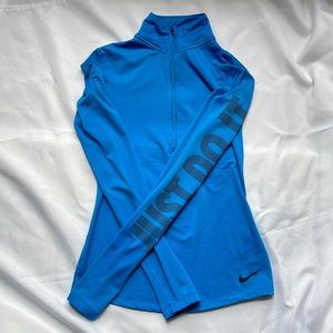 Quarter zip long sleeve Nike Dri-Fit shirt
